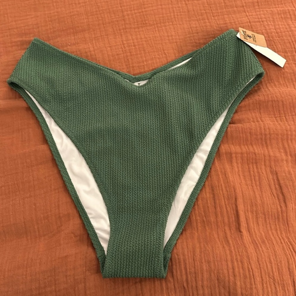 Victoria Secret PINK High Rise Crinkle Swim Bottoms